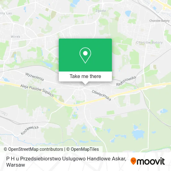 P H u Przedsiebiorstwo Uslugowo Handlowe Askar map