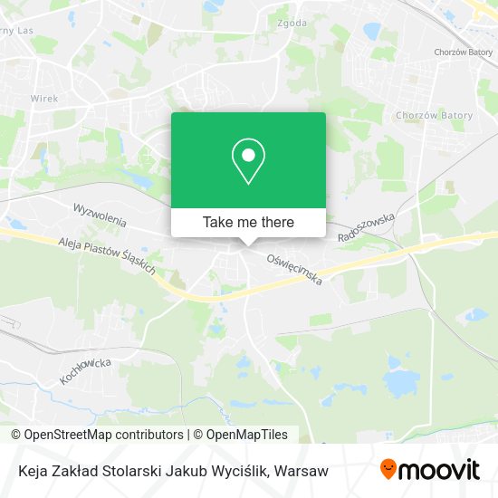 Keja Zakład Stolarski Jakub Wyciślik map