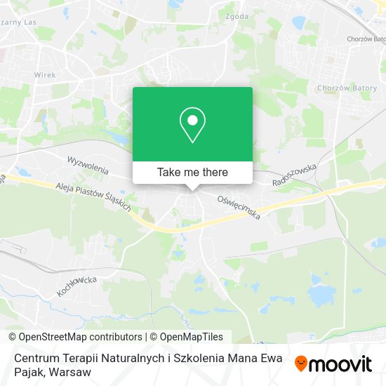 Centrum Terapii Naturalnych i Szkolenia Mana Ewa Pajak map