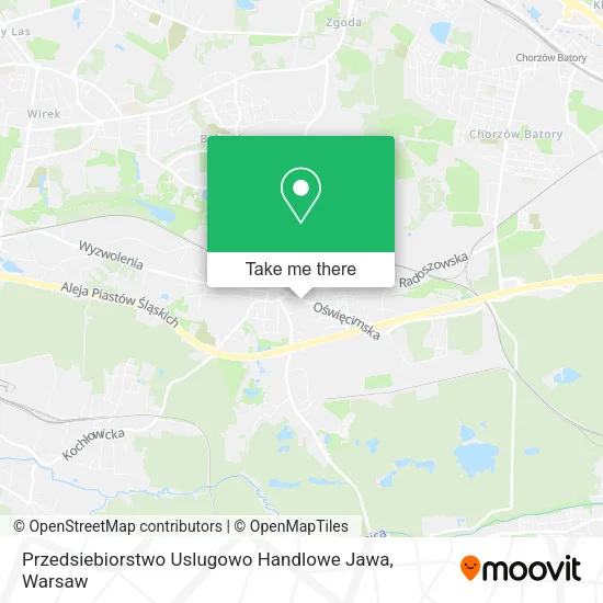 Карта Przedsiebiorstwo Uslugowo Handlowe Jawa