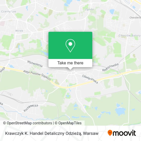 Krawczyk K. Handel Detaliczny Odzieżą map