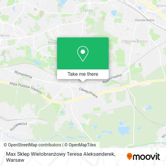 Max Sklep Wielobranżowy Teresa Aleksanderek map