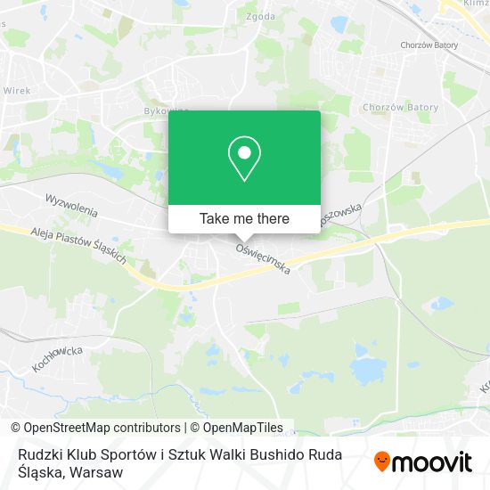 Rudzki Klub Sportów i Sztuk Walki Bushido Ruda Śląska map