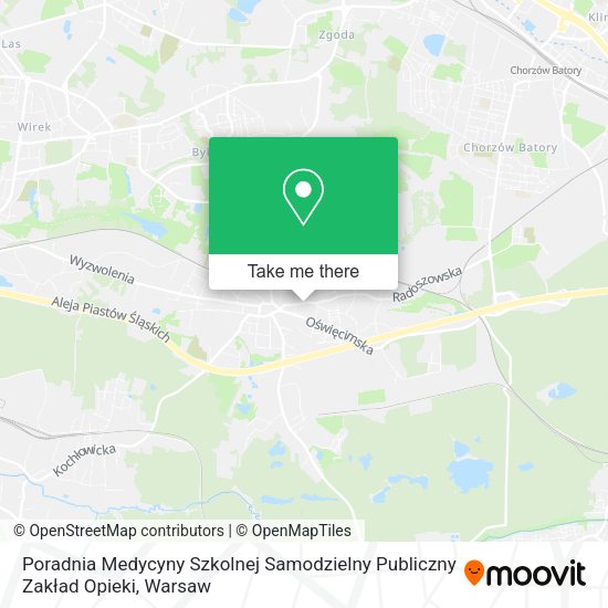 Poradnia Medycyny Szkolnej Samodzielny Publiczny Zakład Opieki map