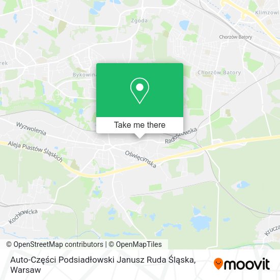 Auto-Części Podsiadłowski Janusz Ruda Śląska map