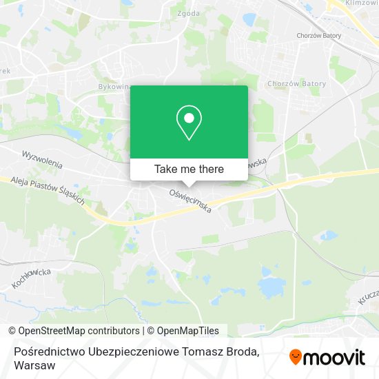 Pośrednictwo Ubezpieczeniowe Tomasz Broda map