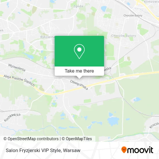 Карта Salon Fryzjerski VIP Style