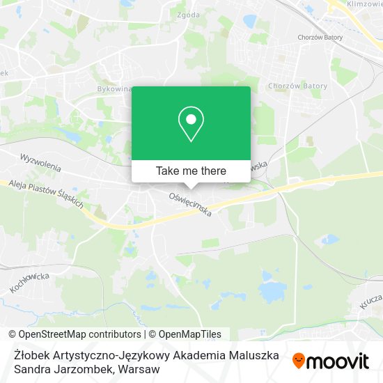 Żłobek Artystyczno-Językowy Akademia Maluszka Sandra Jarzombek map