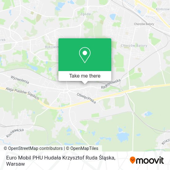 Euro Mobil PHU Hudała Krzysztof Ruda Śląska map