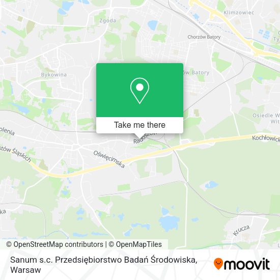 Sanum s.c. Przedsiębiorstwo Badań Środowiska map