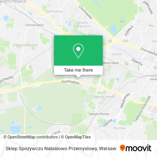 Карта Sklep Spozywczo Nabialowo Przemyslowy