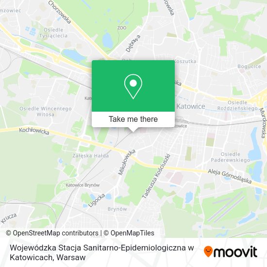 Wojewódzka Stacja Sanitarno-Epidemiologiczna w Katowicach map