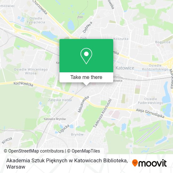 Akademia Sztuk Pięknych w Katowicach Biblioteka map