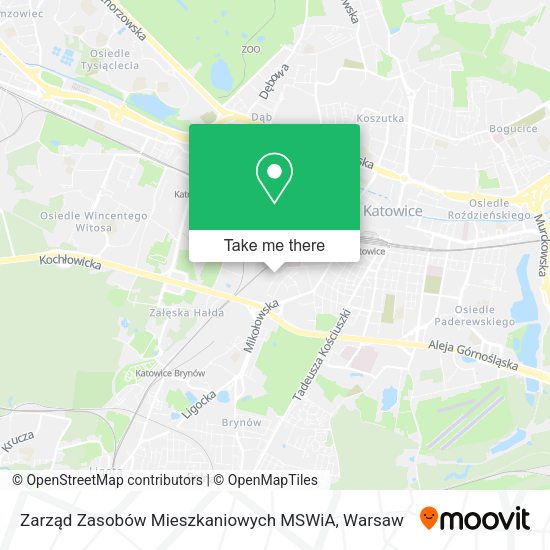 Zarząd Zasobów Mieszkaniowych MSWiA map