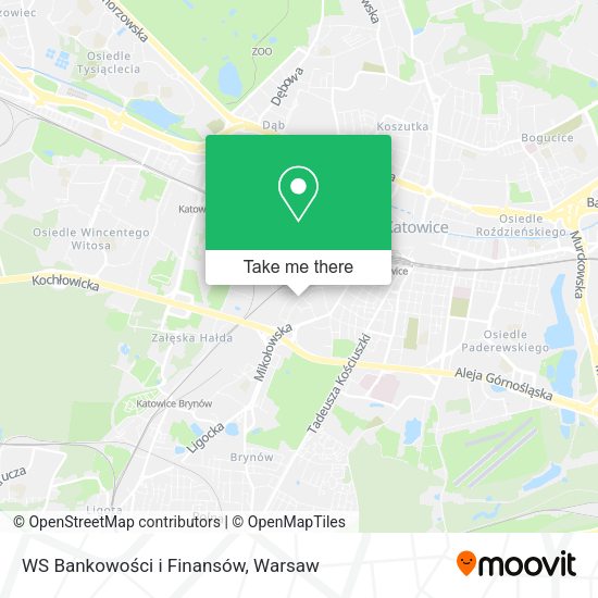 WS Bankowości i Finansów map