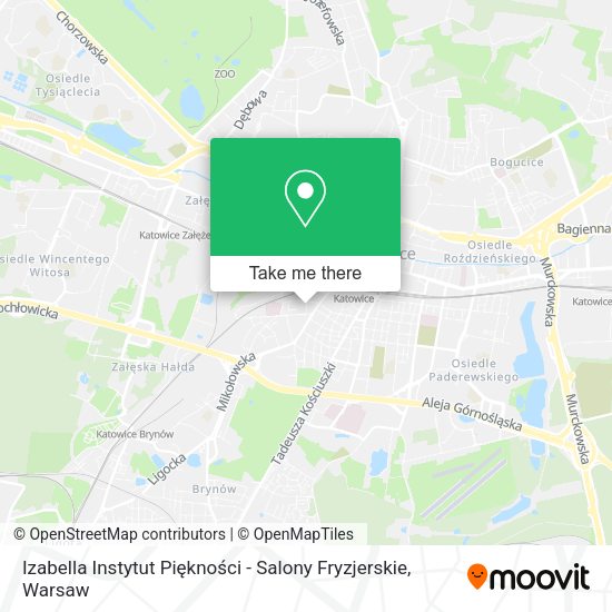 Izabella Instytut Piękności - Salony Fryzjerskie map