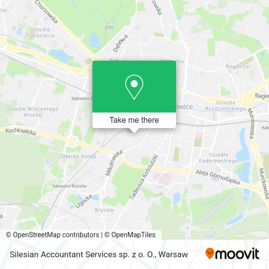 Silesian Accountant Services sp. z o. O. map