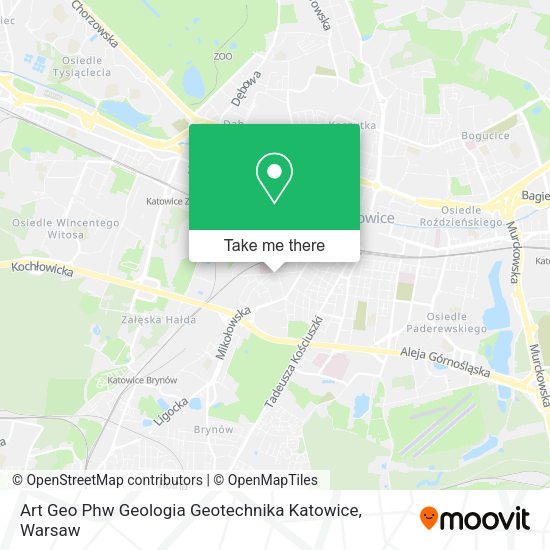 Карта Art Geo Phw Geologia Geotechnika Katowice