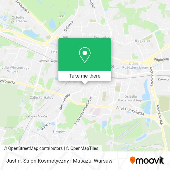 Justin. Salon Kosmetyczny i Masażu map