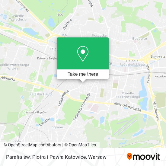 Parafia św. Piotra i Pawła Katowice map