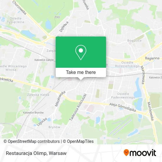 Карта Restauracja Olimp