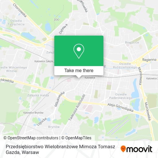 Przedsiębiorstwo Wielobranżowe Mimoza Tomasz Gazda map