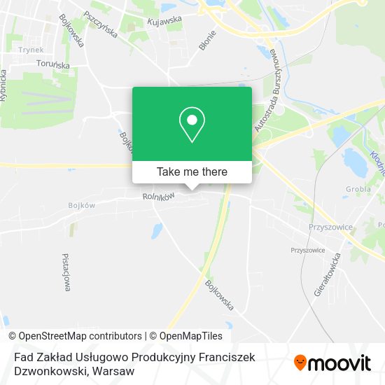 Fad Zakład Usługowo Produkcyjny Franciszek Dzwonkowski map