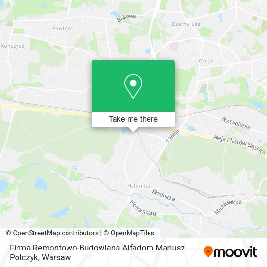 Карта Firma Remontowo-Budowlana Alfadom Mariusz Polczyk