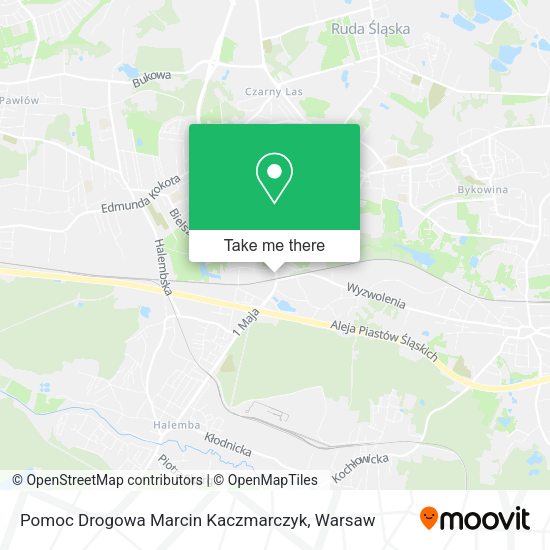 Pomoc Drogowa Marcin Kaczmarczyk map