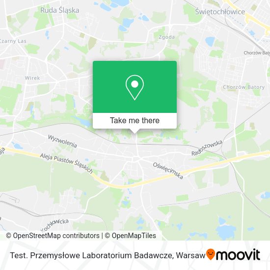 Test. Przemysłowe Laboratorium Badawcze map