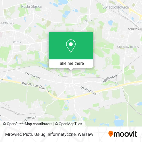 Карта Mrowiec Piotr. Usługi Informatyczne
