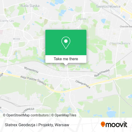 Карта Słatrex Geodezja i Projekty