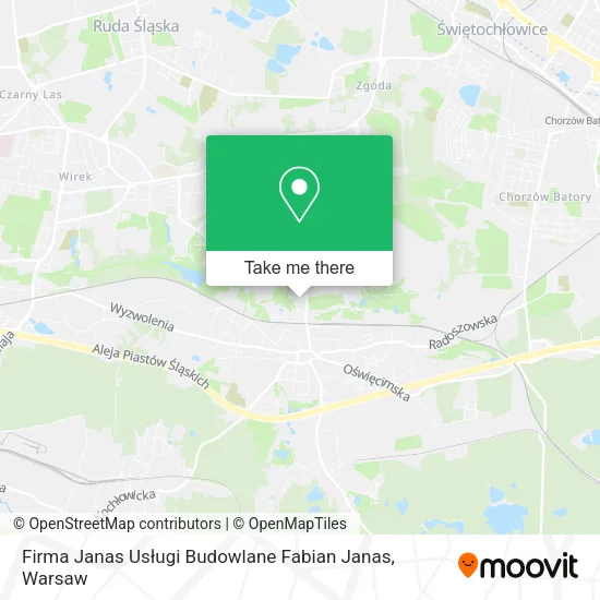 Карта Firma Janas Usługi Budowlane Fabian Janas