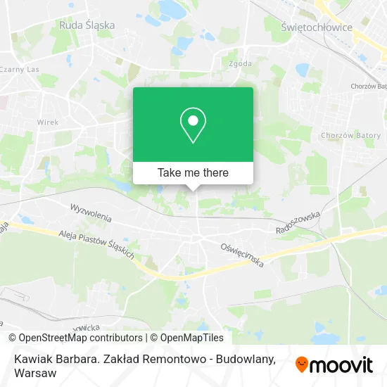 Карта Kawiak Barbara. Zakład Remontowo - Budowlany