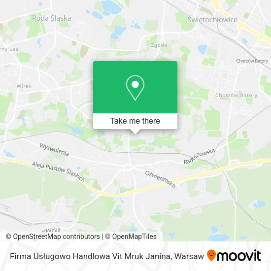 Карта Firma Usługowo Handlowa Vit Mruk Janina