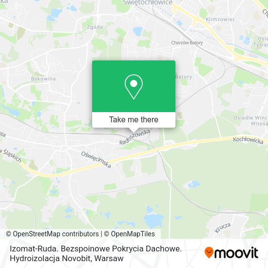 Izomat-Ruda. Bezspoinowe Pokrycia Dachowe. Hydroizolacja Novobit map