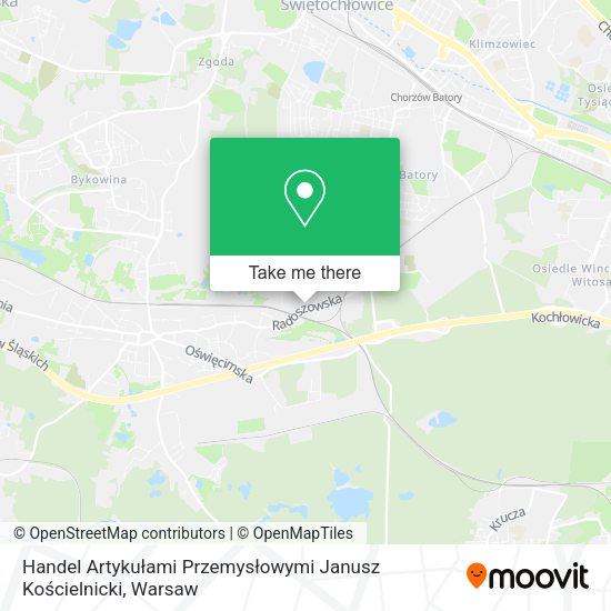 Handel Artykułami Przemysłowymi Janusz Kościelnicki map