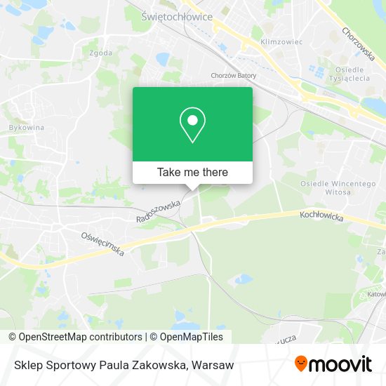 Sklep Sportowy Paula Zakowska map