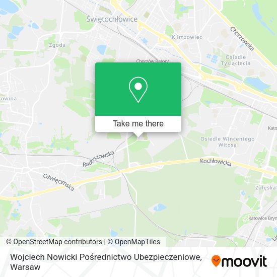 Wojciech Nowicki Pośrednictwo Ubezpieczeniowe map