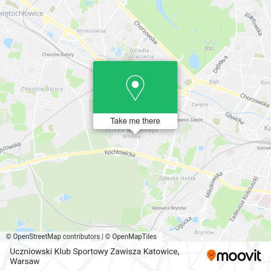 Карта Uczniowski Klub Sportowy Zawisza Katowice