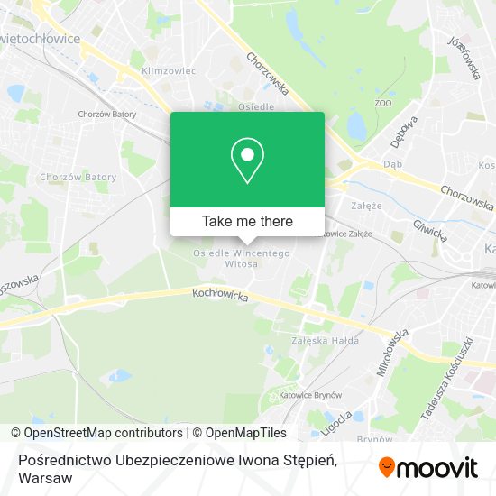 Pośrednictwo Ubezpieczeniowe Iwona Stępień map