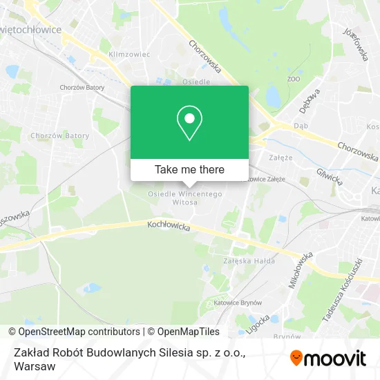Карта Zakład Robót Budowlanych Silesia sp. z o.o.