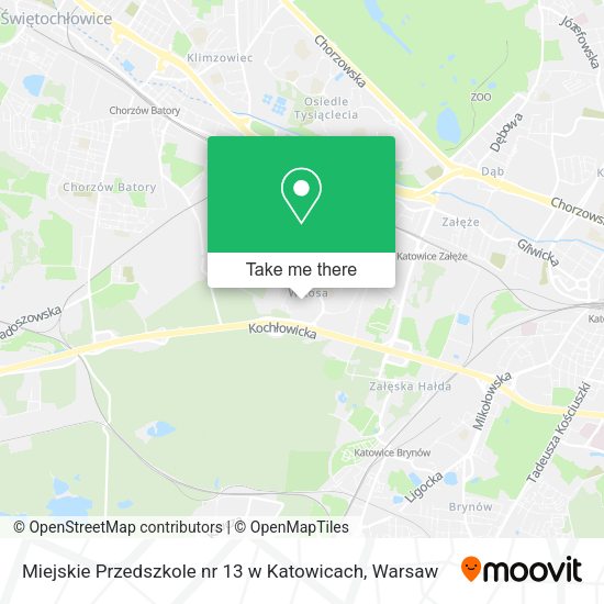 Miejskie Przedszkole nr 13 w Katowicach map