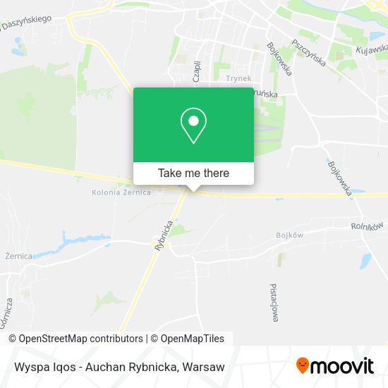 Wyspa Iqos - Auchan Rybnicka map