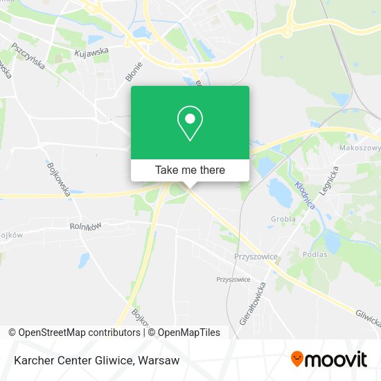 Karcher Center Gliwice map