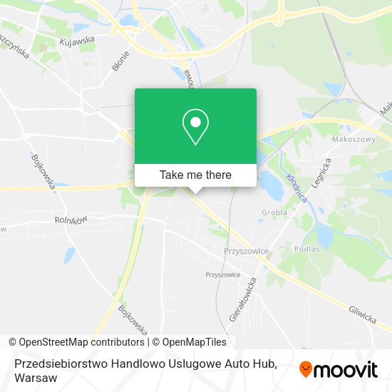 Карта Przedsiebiorstwo Handlowo Uslugowe Auto Hub