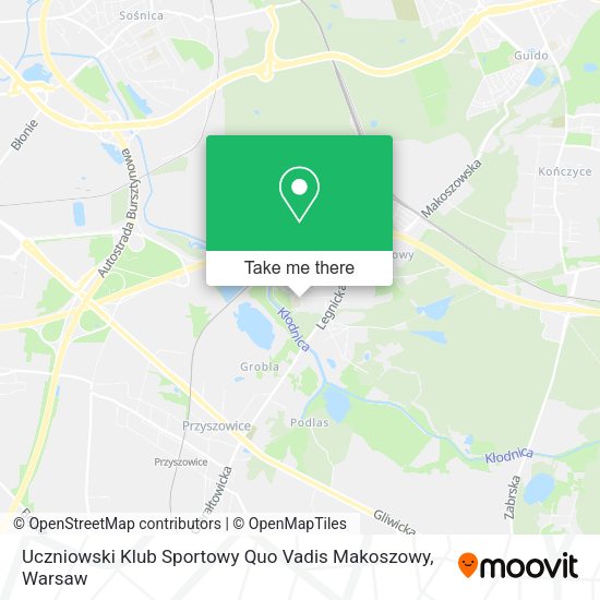 Uczniowski Klub Sportowy Quo Vadis Makoszowy map