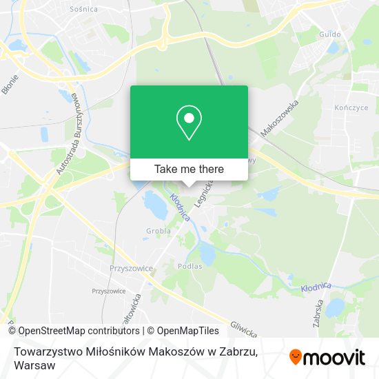 Карта Towarzystwo Miłośników Makoszów w Zabrzu