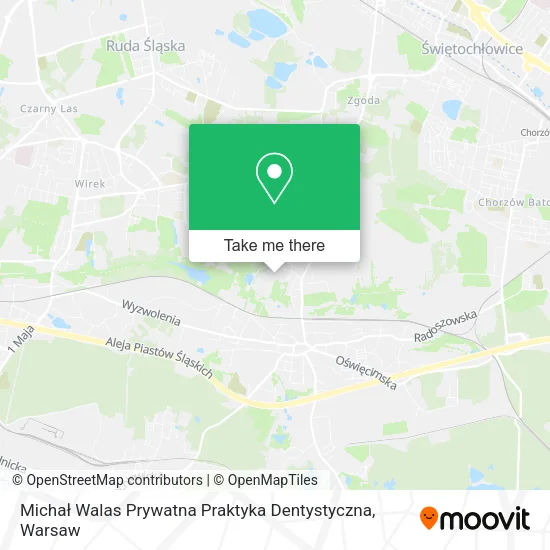 Карта Michał Walas Prywatna Praktyka Dentystyczna