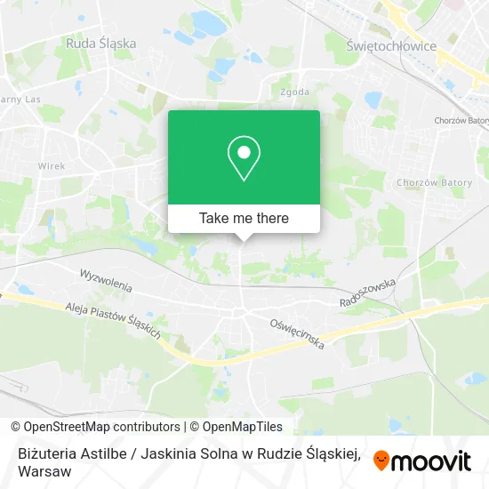 Карта Biżuteria Astilbe / Jaskinia Solna w Rudzie Śląskiej